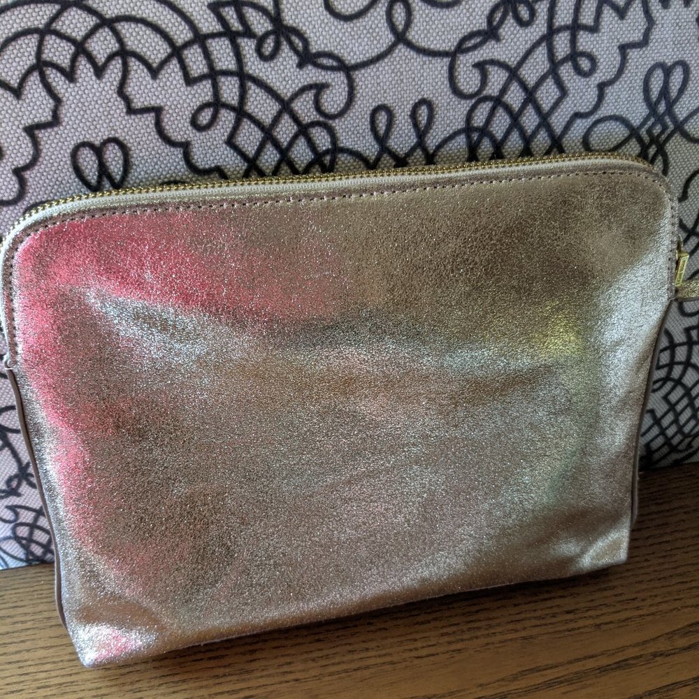 India Hicks Insider Clutch Gold Crackle